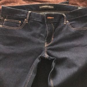 Brand new dark express jeans.